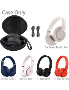Funda Dura co2CREA para Auriculares Beats Studio Pro Negra 2