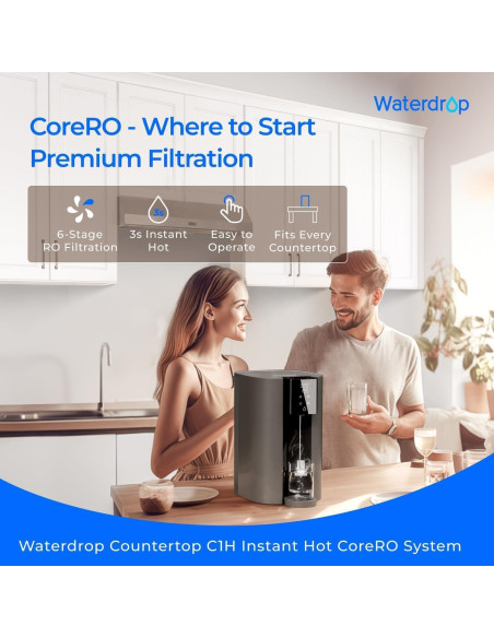 Sistema de Ósmosis Inversa Waterdrop C1-G 6 Etapas Caliente