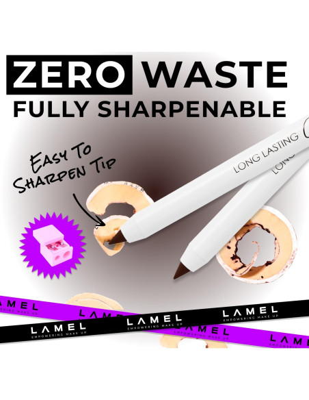 Delineador en Gel LAMEL 402 Marrón Profundo Impermeable