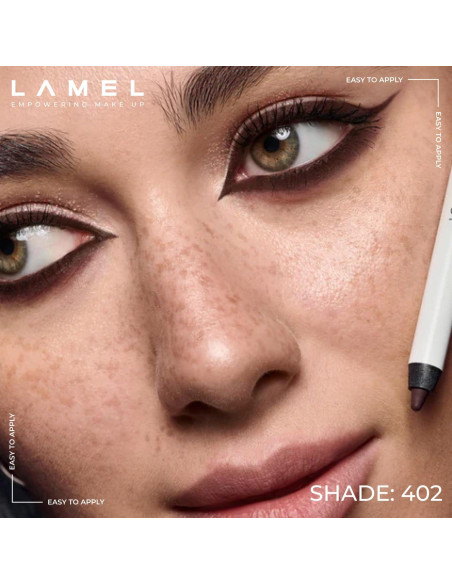 Delineador en Gel LAMEL 402 Marrón Profundo Impermeable