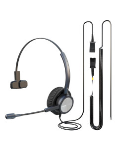 Auricular de Teléfono Emaiker Un Oído con Cable RJ9 para Cisco