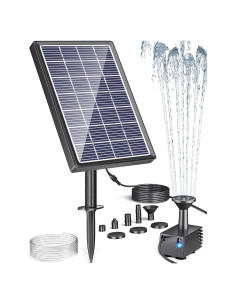 Fuente de Agua Solar Biling 3.5W para Baño de Aves y Jardín