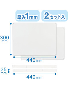 Pizarra de Papel Blanca A3 Magex MPWH-A3 Paquete de 2 2