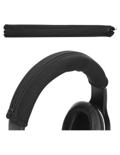 Cubierta de Diadema KWmobile para Auriculares AudioTechnica - Neopreno Negro
