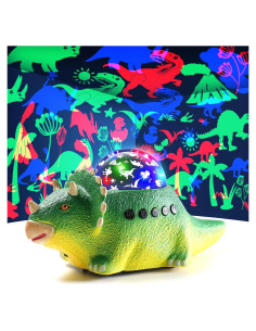 Proyector de Luz Nocturna Dinosaurio Domigard 360 14 Sonidos