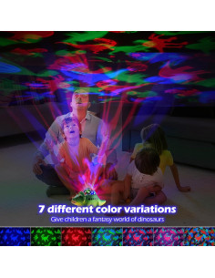 Proyector de Luz Nocturna Dinosaurio Domigard 360 14 Sonidos 2