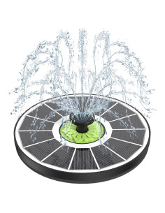 Fuente Solar SZMP 3.5W para Baño de Aves con Panel de Vidrio