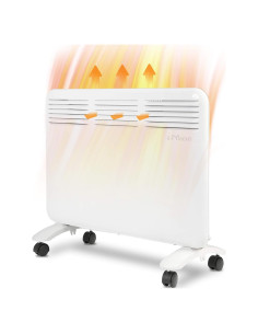 Calentador Eléctrico LUCKYERMORE 1000W Montable en Pared/Suelo