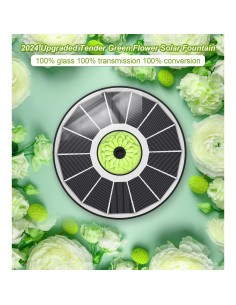 Fuente Solar SZMP 3.5W para Baño de Aves con Panel de Vidrio 2