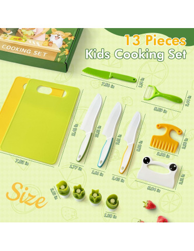 Conjunto de cuchillos para niños Chanking 13 piezas seguro