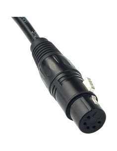 Cable DMX 5 Pin Macho a Hembra SiYear 1.5m para Iluminación 2
