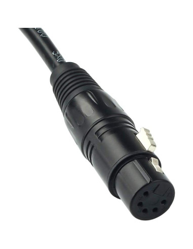 Cable DMX 5 Pin Macho a Hembra SiYear 1.5m para Iluminación