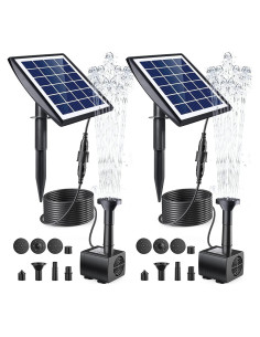 Bomba de Fuente Solar Ankway 2W para Jardín y Estanque