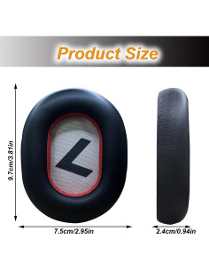 Almohadillas de Reemplazo UOWGA para Auriculares Plantronics Voyager 8200 UC 2