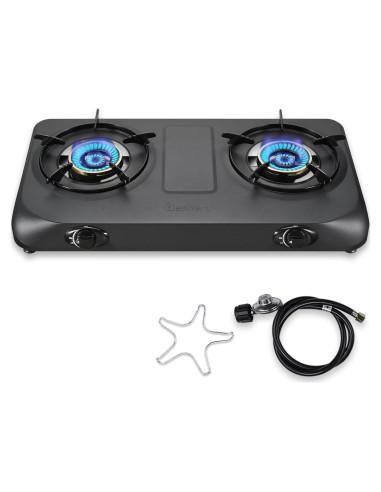 Estufa de Propano 2 Quemadores BesNerg 27200 BTU Alta Eficiencia