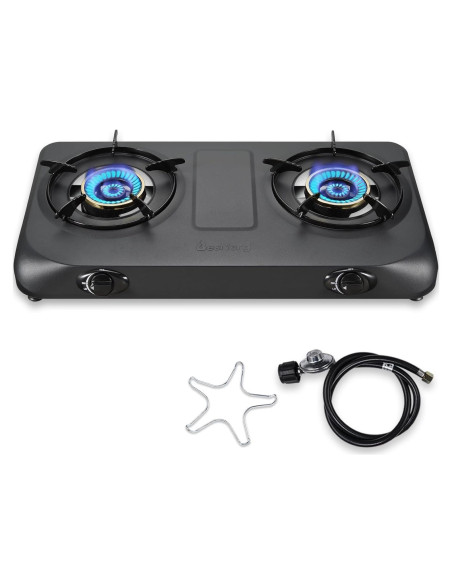 Estufa de Propano 2 Quemadores BesNerg 27200 BTU Alta Eficiencia