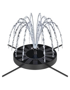 Bomba de Fuente Solar SEIRMEP con 6 Boquillas y Ajuste de Altura