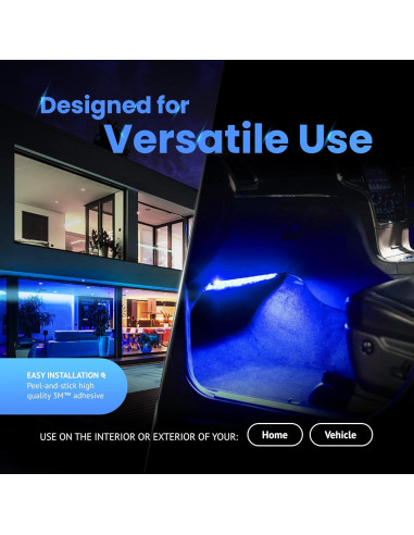 Kit de Inicio de Tira de Luz LED Alpena 61 cm Azul 12V