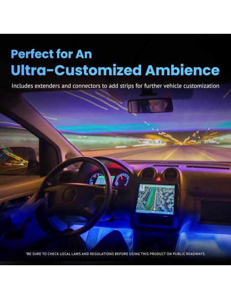 Kit de Inicio de Tira de Luz LED Alpena 61 cm Azul 12V