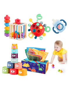 Juguetes Montessori para Bebés 6-18 Meses SC - 5 en 1