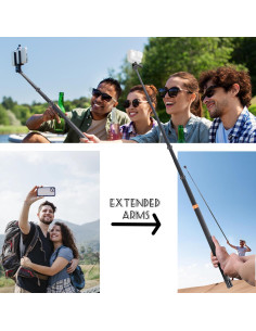 Palo de Selfie Extensible Loiezuir 3M para Insta360 X3/X2 2