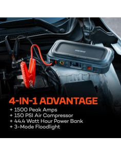 Arrancador de Salto NEBO Assist AIR 1500XP con Compresor 150 PSI 2