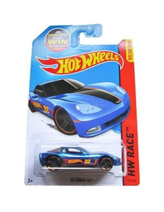 Hot Wheels C6 Corvette 2015 Azul con Gráficos 32/250 2