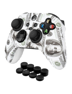 Funda de Silicona TNP para Controlador Xbox Series X/S + 8 Joysticks