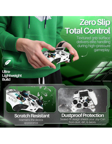 Funda de Silicona TNP para Controlador Xbox Series X/S + 8 Joysticks