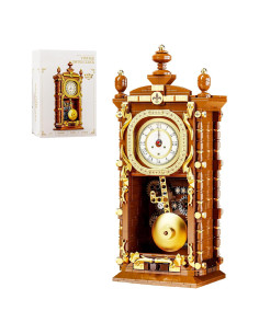Reloj de Péndulo Retro HJPLPXH con Bloques de Construcción