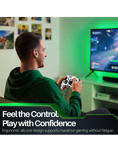 Funda de Silicona TNP para Controlador Xbox Series X/S + 8 Joysticks