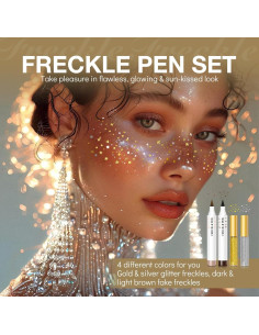 Bolígrafo de Pecas Wugbc 4 Colores Brillantes a Prueba de Agua 2