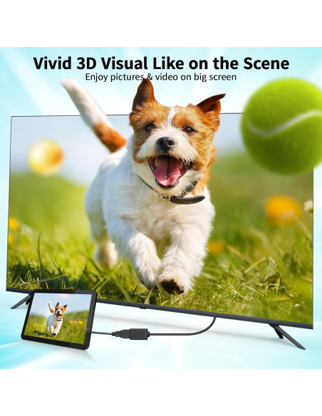 Adaptador Mini HDMI a HDMI LUKFOCAB 4K 30cm Soporta 60Hz