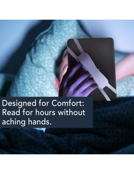 Soporte Ergonómico de Silicona para Kindle y Tabletas - Gris