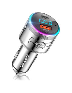 Transmisor Bluetooth LENCENT BC76 Carga Rápida 30W FM