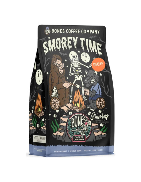 Café Descafeinado S'mores Bones Coffee 340g Grano Entero