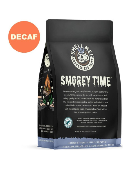 Café Descafeinado S'mores Bones Coffee 340g Grano Entero