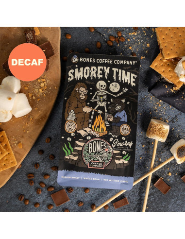 Café Descafeinado S'mores Bones Coffee 340g Grano Entero