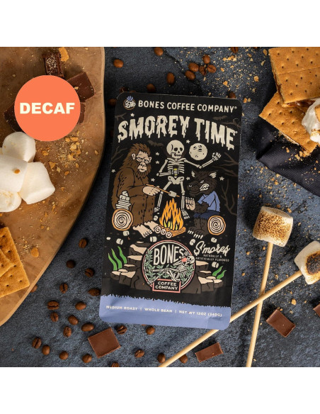 Café Descafeinado S'mores Bones Coffee 340g Grano Entero