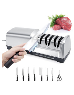 Afilador de cuchillos eléctrico OEC-T5 3 etapas con diamante