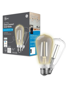 Bombilla LED Inteligente Cync ST19 Edison 6W Blanco Suave Paquete 2