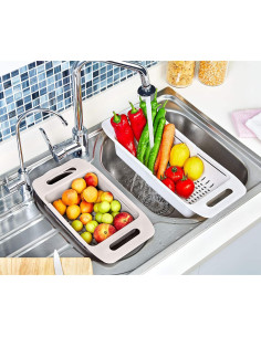 Colador Extensible Boxup Beige 4.45L para Cocina 2