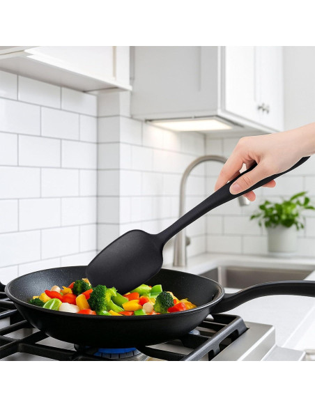 Conjunto de Espátulas de Silicona HANSGO 6PCS Grado Alimenticio Conjunto de Espátulas de Silicona HANSGO 6PCS Grado Alimenticio