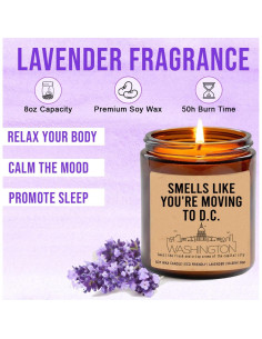 Vela Aromática de Cera de Soja 8oz Lavanda - Alivio Estrés 2