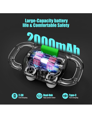 Pistola de Masaje SUPBAND HY-ST2024, 4 Cabezas, Alivio Muscular