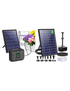 Sistema de Riego Solar Automático Biling 8W con Batería 3600mAh