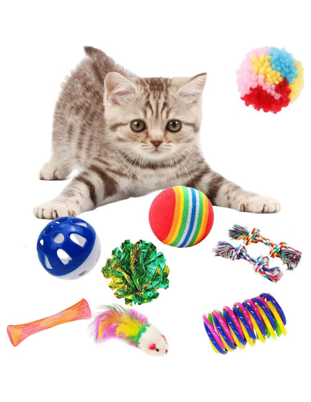 Juguetes para Gatos KITCHSTAR 46 Piezas Diversión Interior