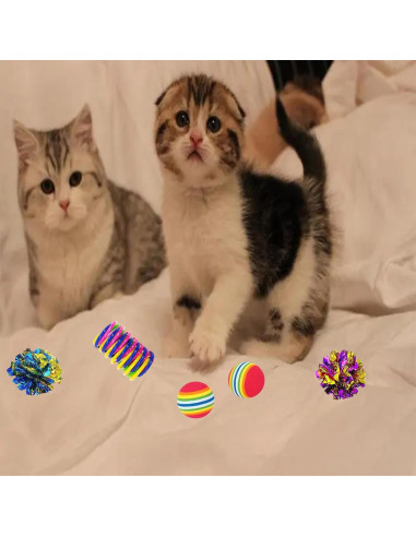 Juguetes para Gatos KITCHSTAR 46 Piezas Diversión Interior