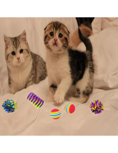 Juguetes para Gatos KITCHSTAR 46 Piezas Diversión Interior