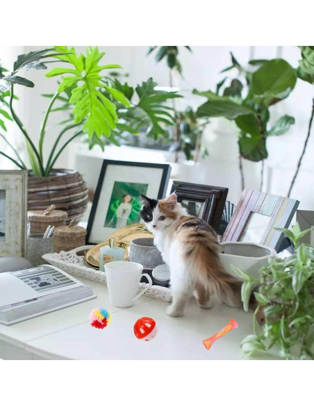 Juguetes para Gatos KITCHSTAR 46 Piezas Diversión Interior